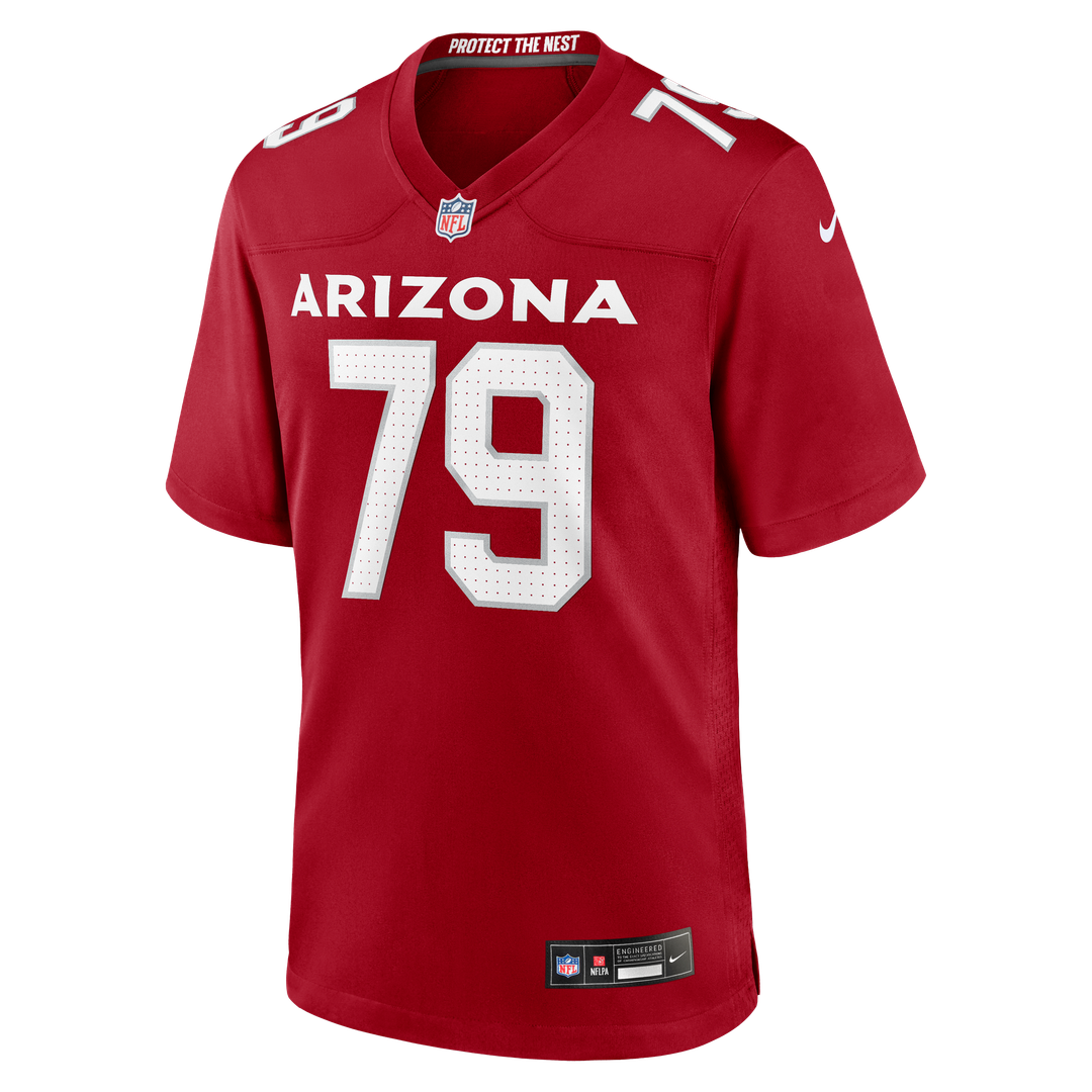 Arizona Cardinals PJ Mustipher Nike Cardinal Team Game Jersey