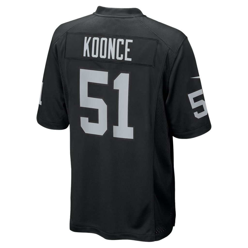 Las Vegas Raiders Malcolm Koonce Nike Black Game Jersey