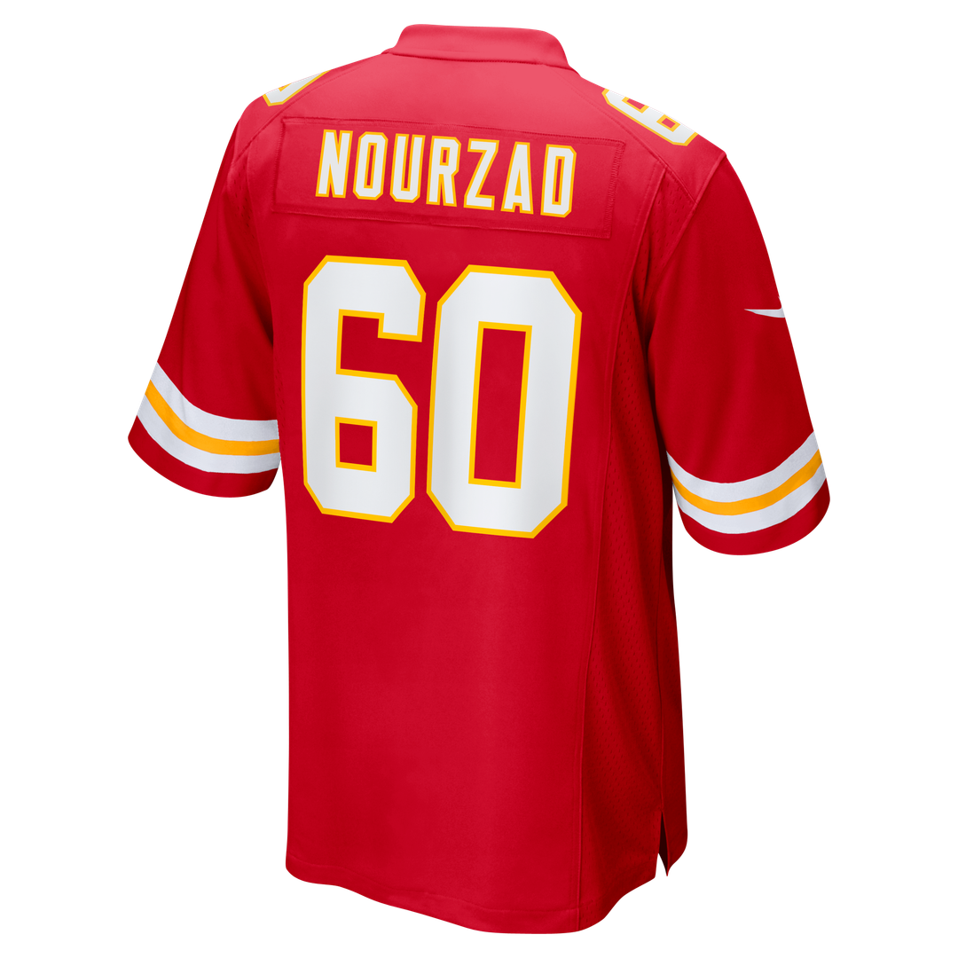 Kansas City Chiefs Hunter Nourzad Nike Red Game Jersey