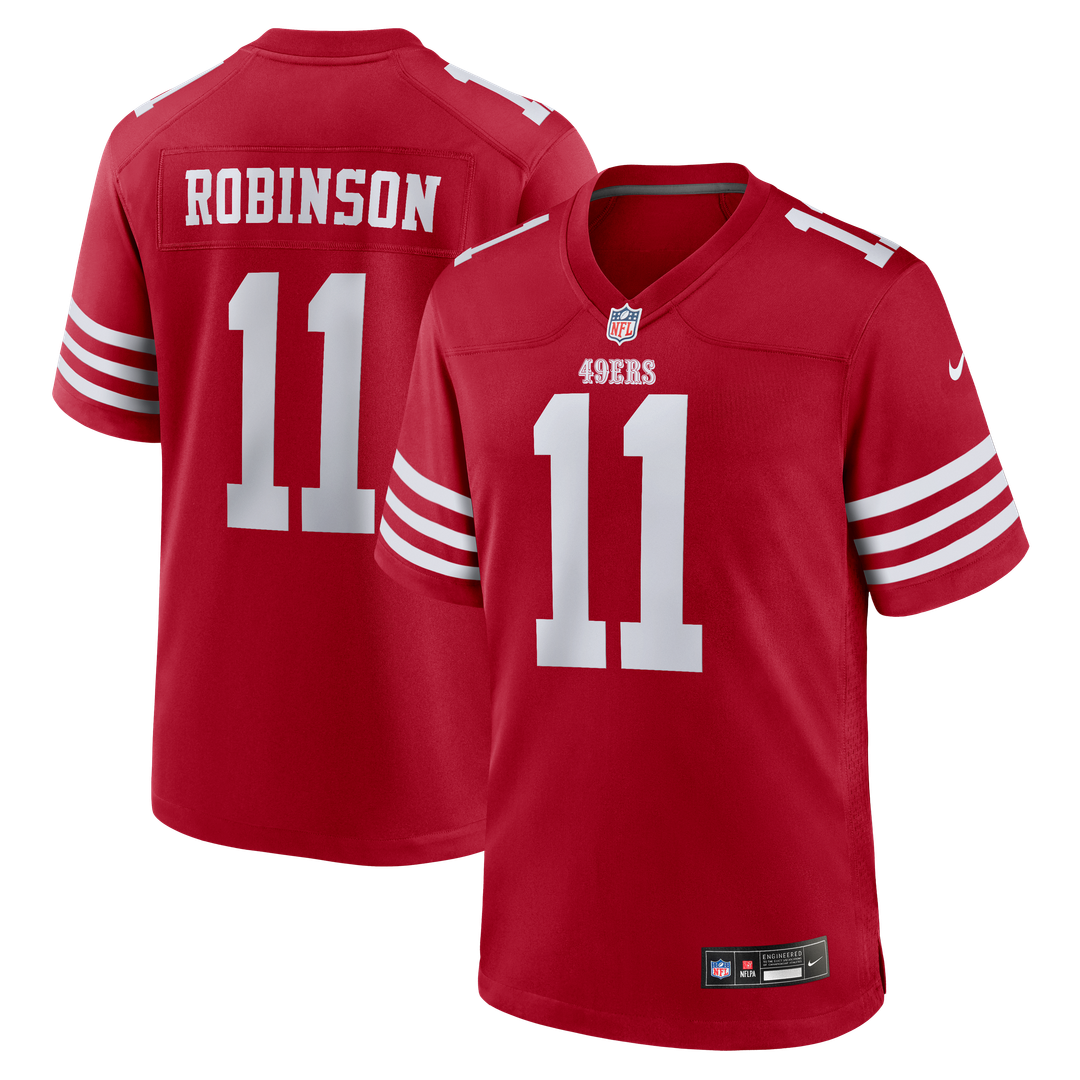 San Francisco 49ers Demarcus Robinson Nike Scarlet Team Game Jersey