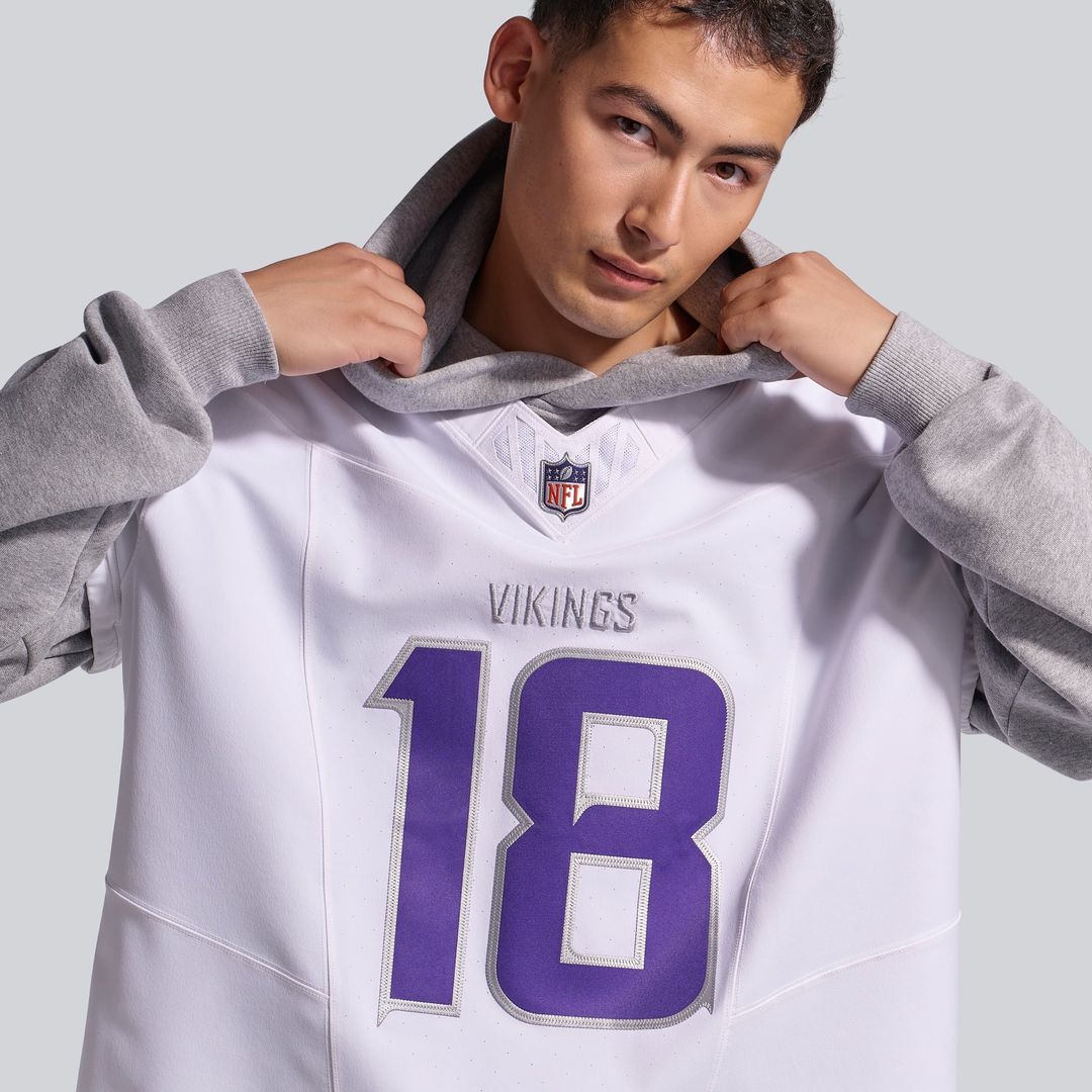 Minnesota Vikings Justin Jefferson Nike White Alternate Vapor F.U.S.E. Elite Player Jersey