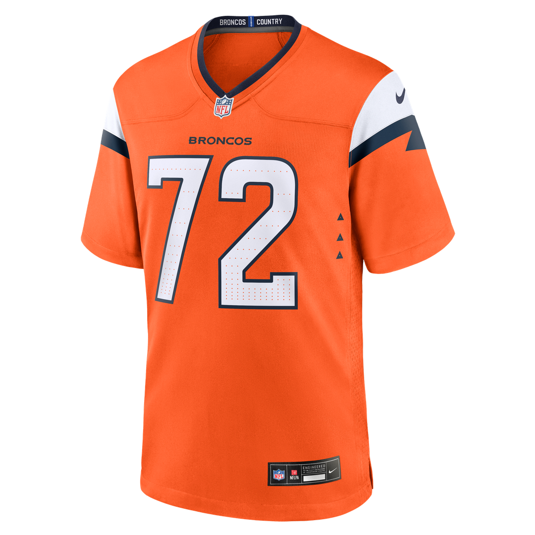 Denver Broncos Garett Bolles Nike Orange Team Game Jersey
