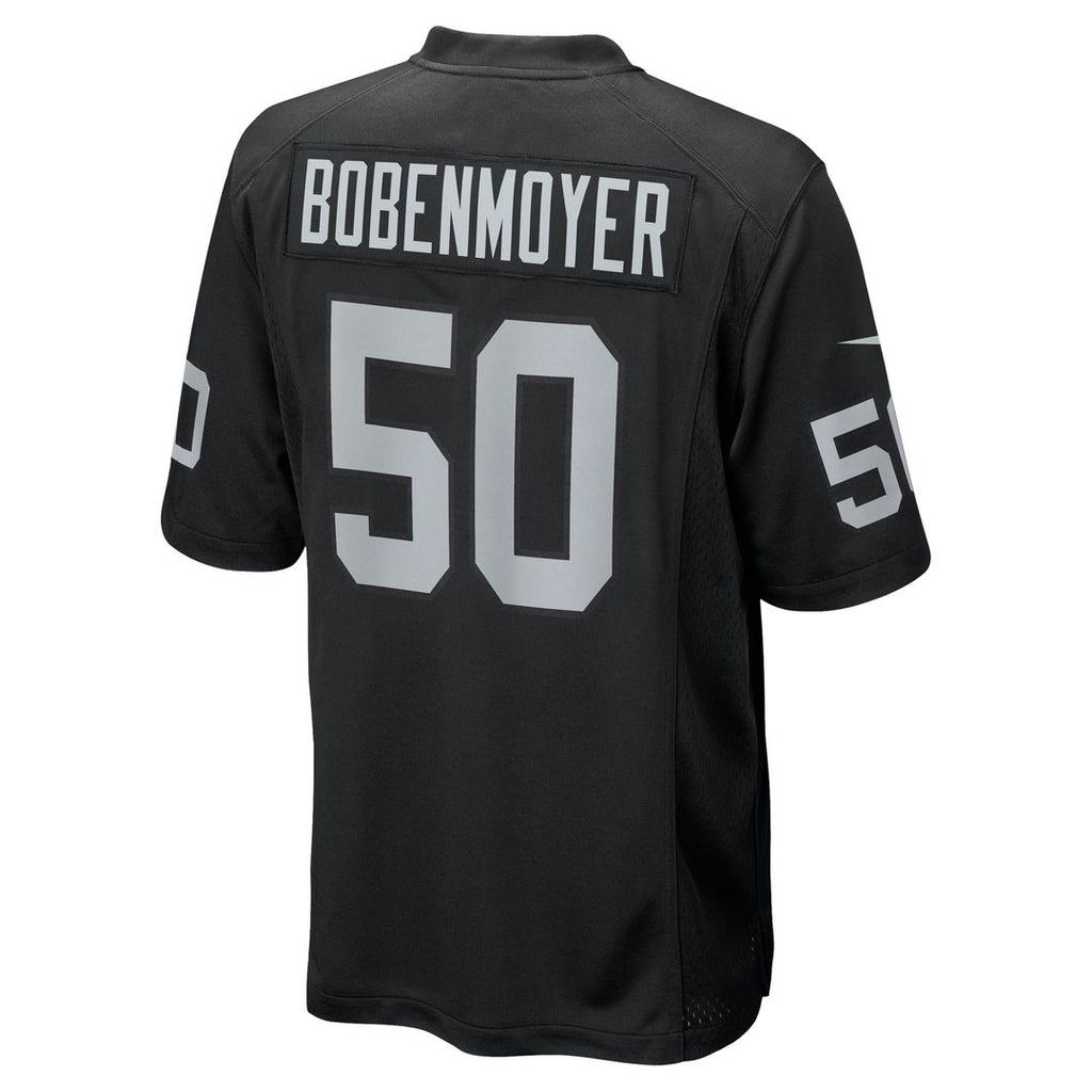 Las Vegas Raiders Jacob Bobenmoyer Nike Black Game Player Jersey