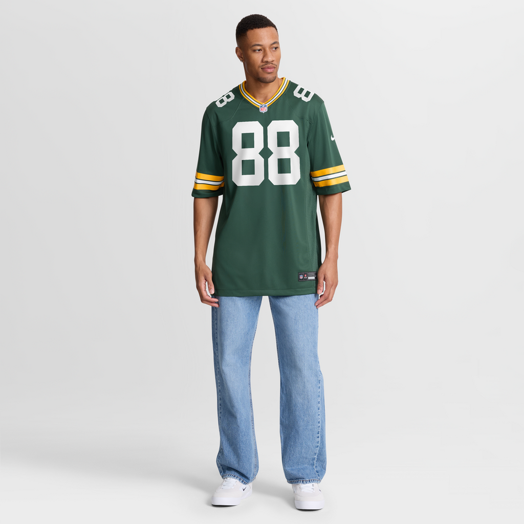 Green Bay Packers Jermichael Finley Nike Green Game Retired Player Jersey