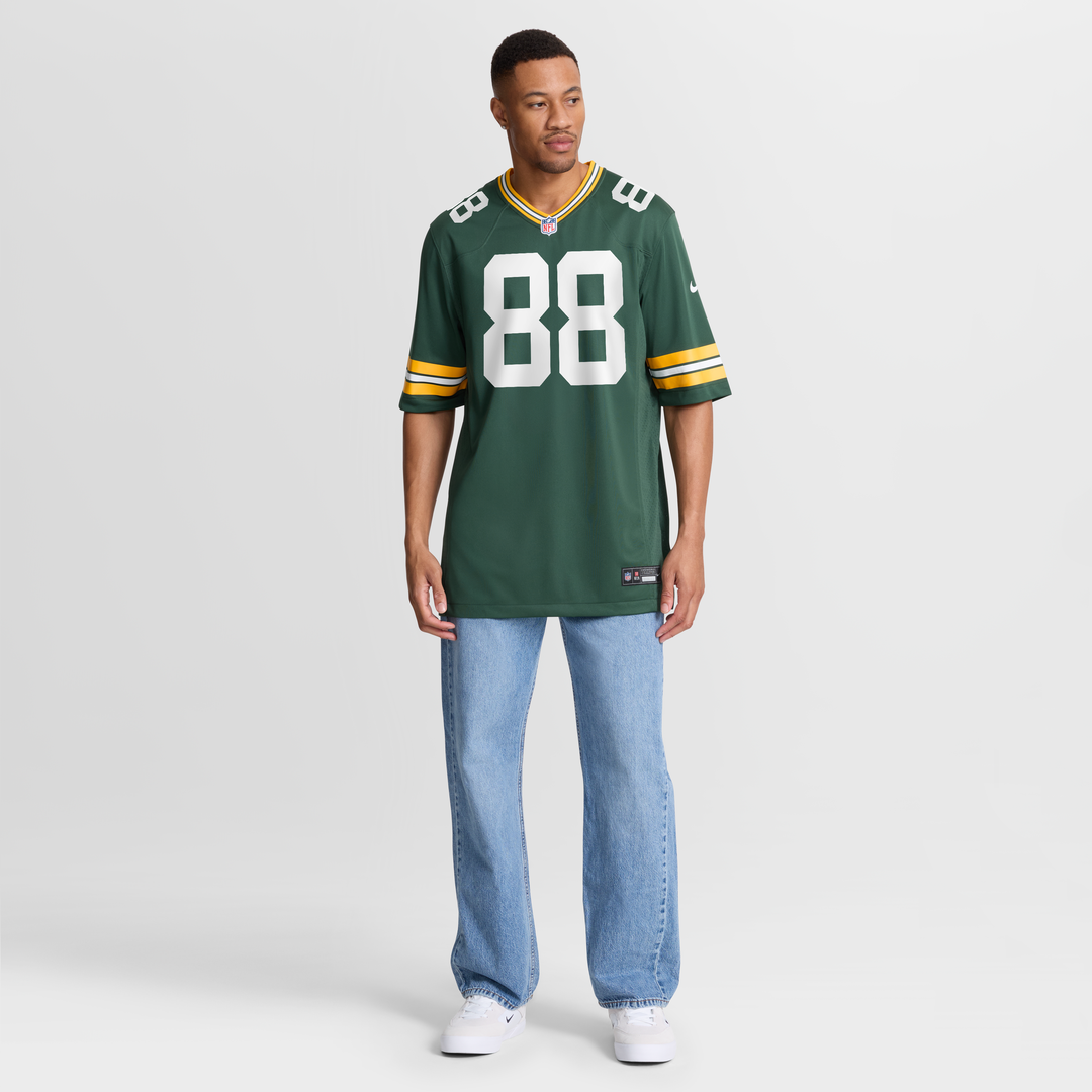 Green Bay Packers Jermichael Finley Nike Green Game Retired Player Jersey