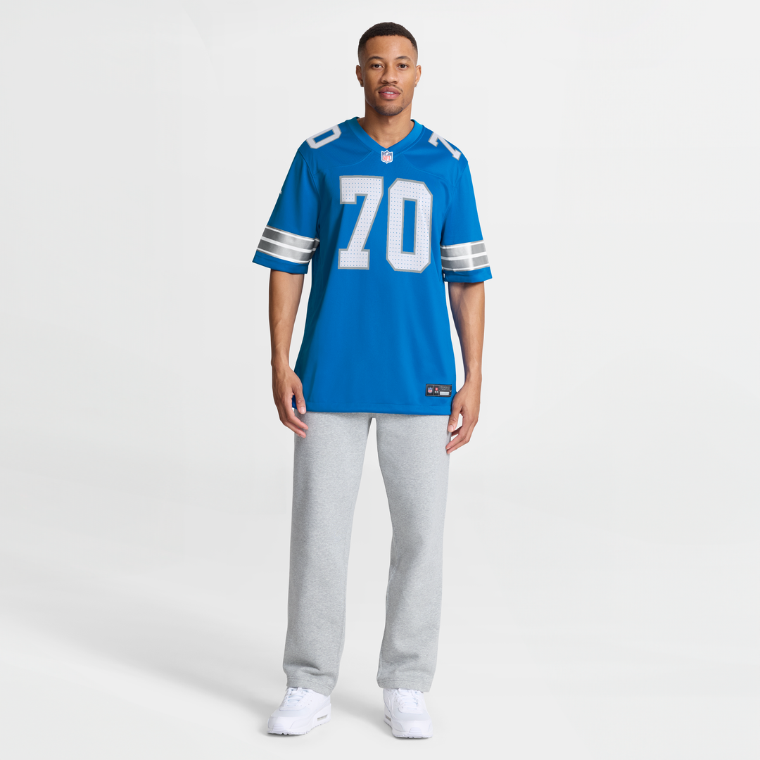 Detroit Lions Juice Scruggs Nike Blue Team Game Jersey