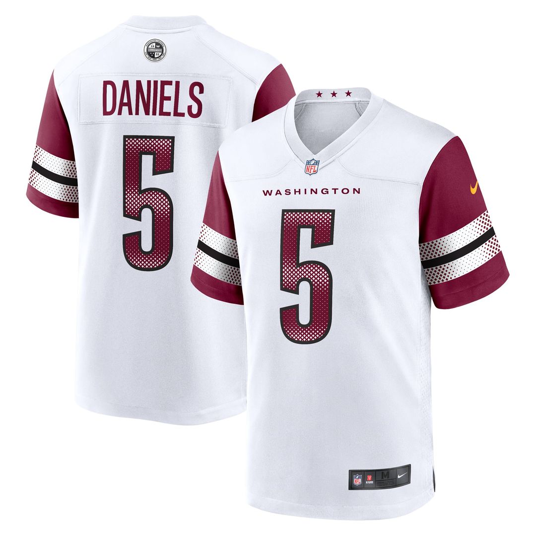 Washington Commanders Jayden Daniels Nike Black Alternate Game Player Jersey