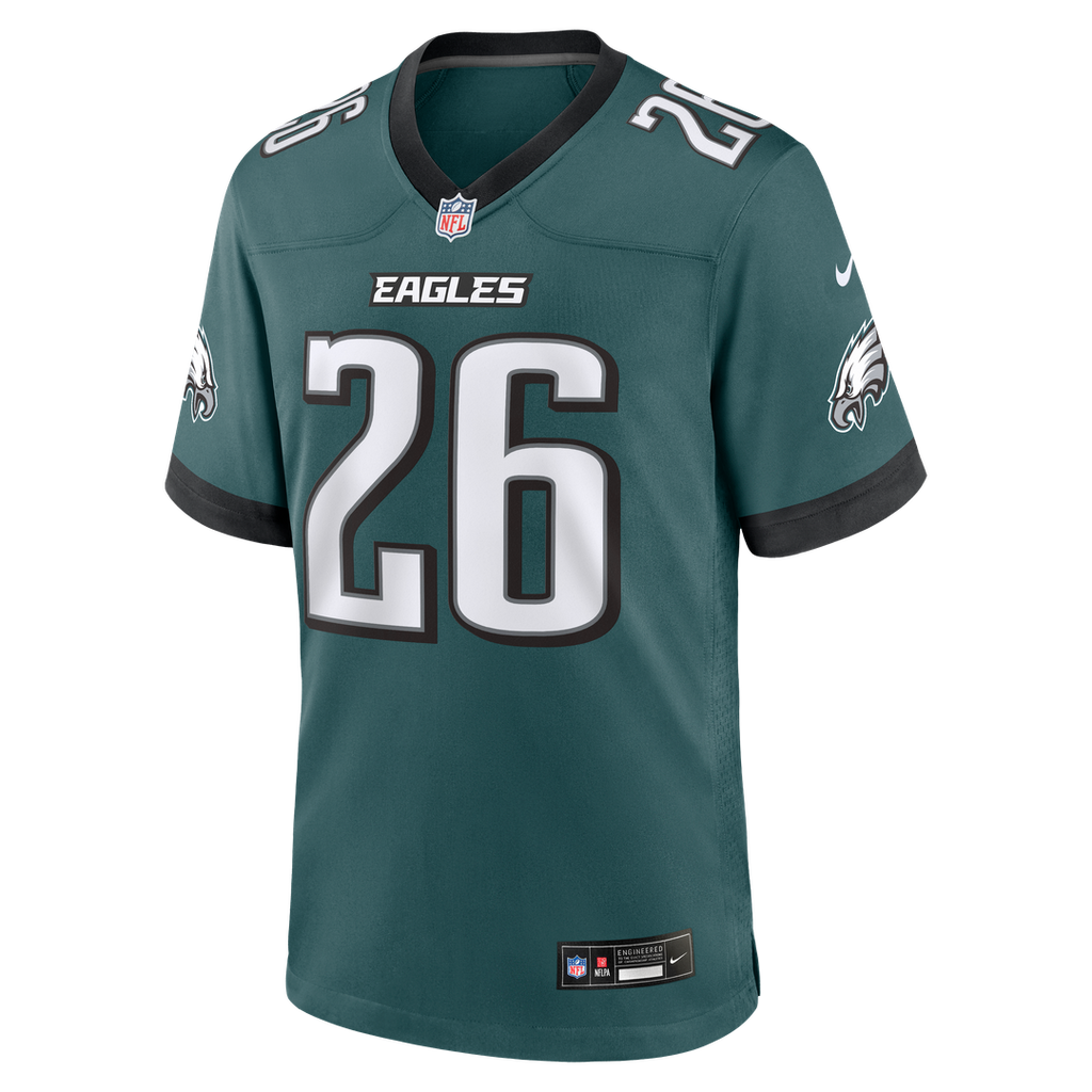 Philadelphia Eagles Saquon Barkley Nike Black Alternate Game Jersey