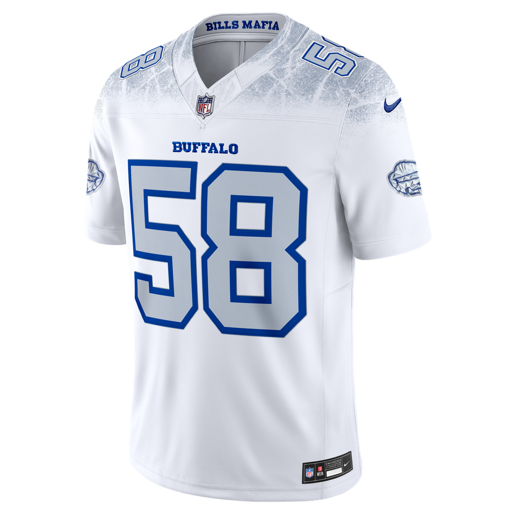 Buffalo Bills Matt Milano Nike White Rivalries Collection Stitched Limited Jersey