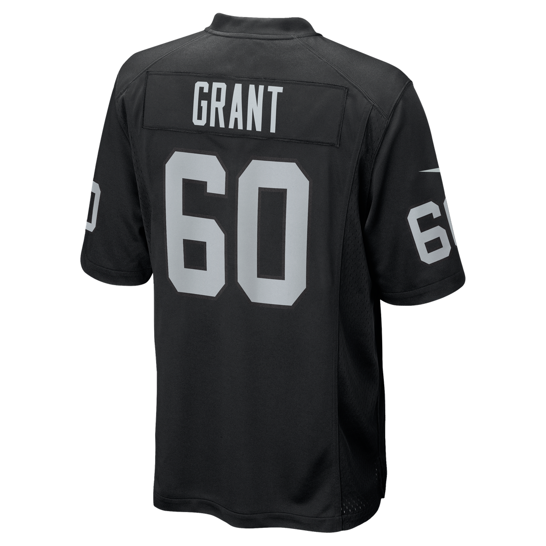 Las Vegas Raiders Charles Grant Nike Black Team Game Jersey