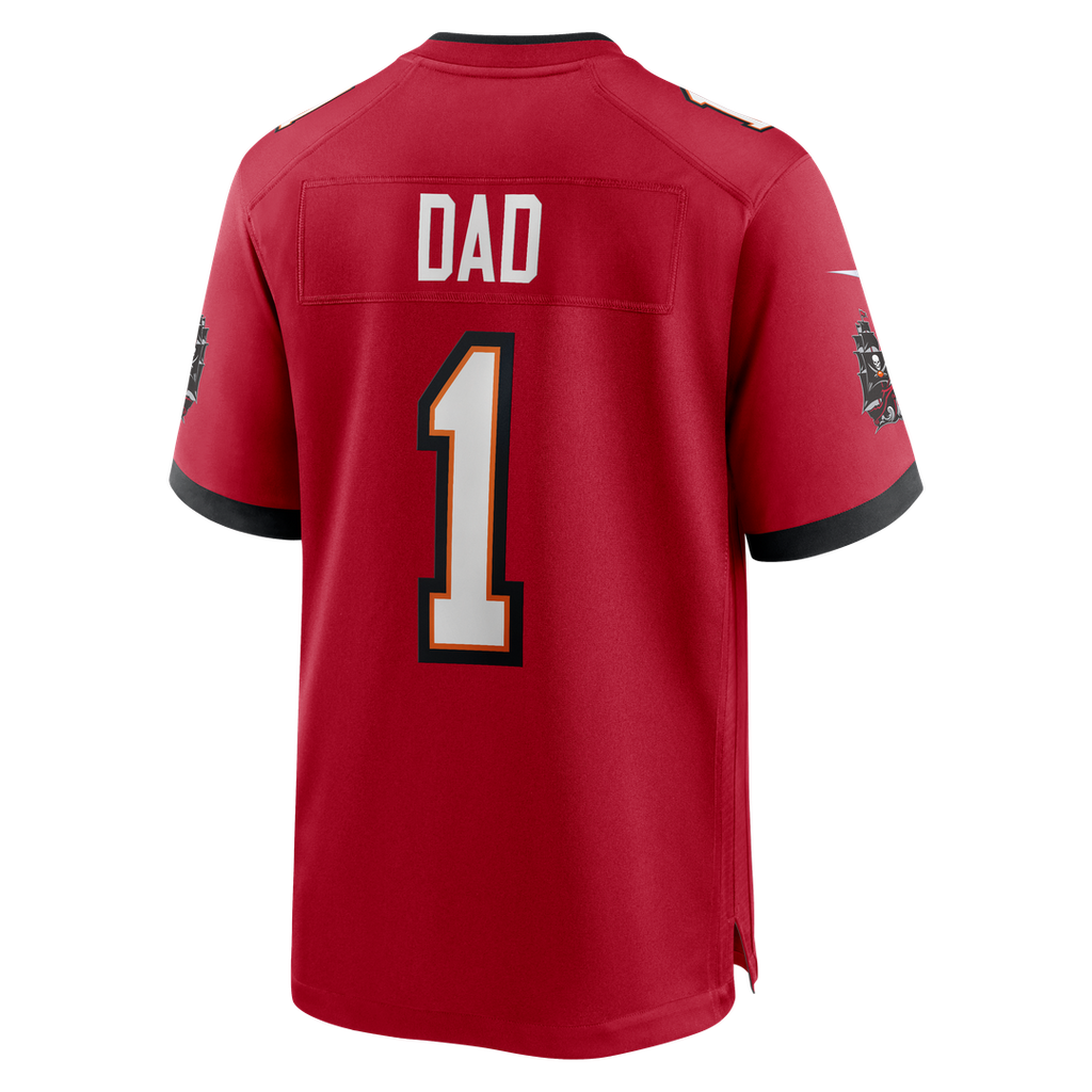Tampa Bay Buccaneers Number 1 Dad Nike Red Game Jersey
