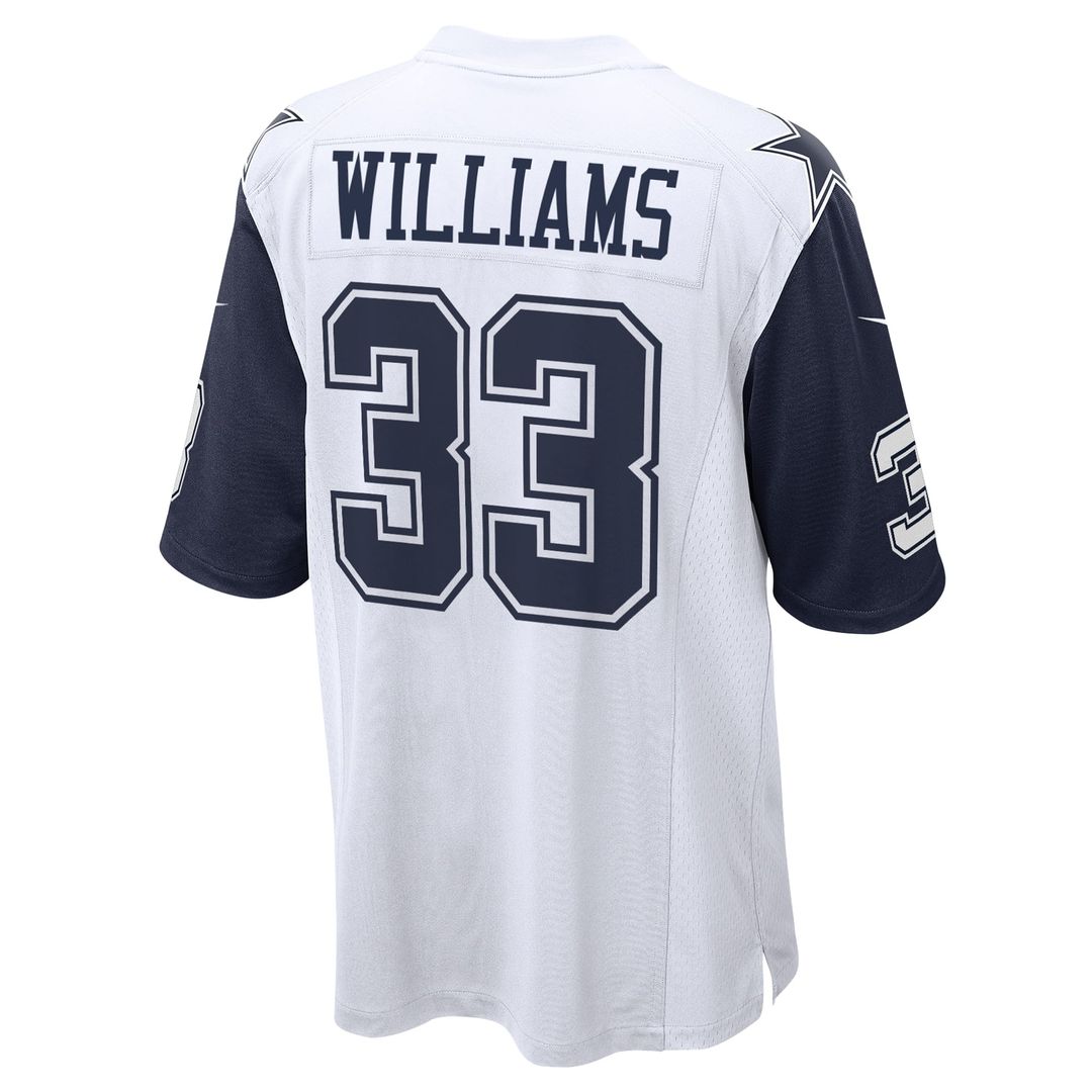 Dallas Cowboys Javonte Williams Nike White Alternate Game Jersey