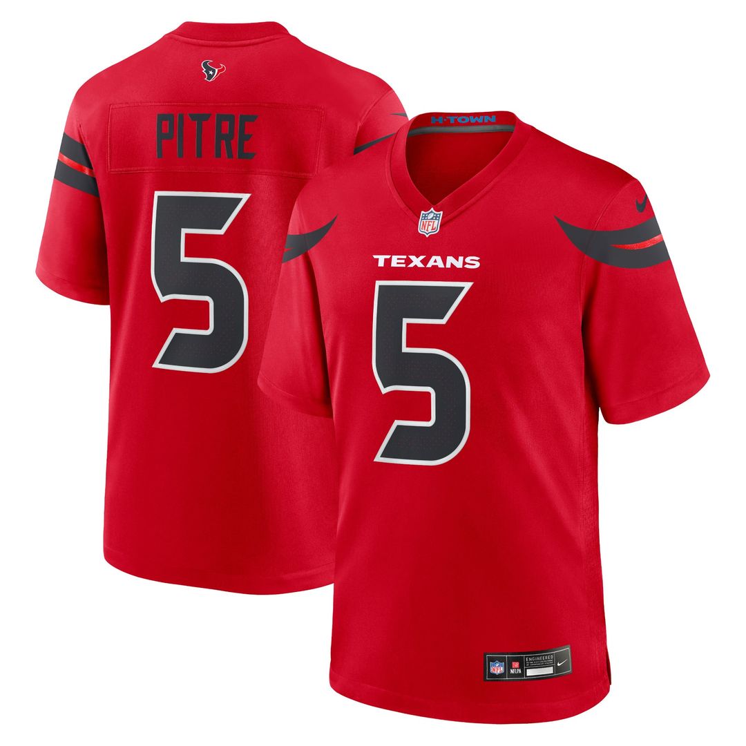 Houston Texans Jalen Pitre Nike Navy Game Jersey