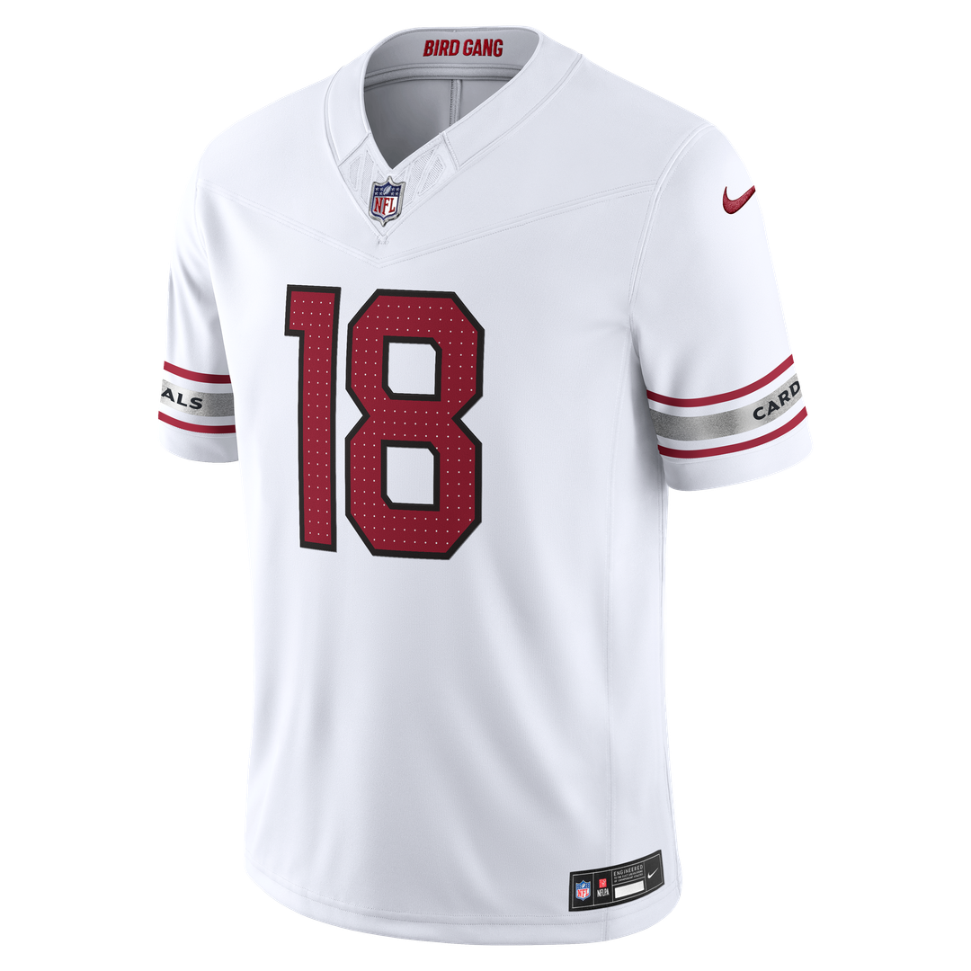 Arizona Cardinals Marvin Harrison Jr. Nike White Vapor F.U.S.E. Stitched Limited Jersey
