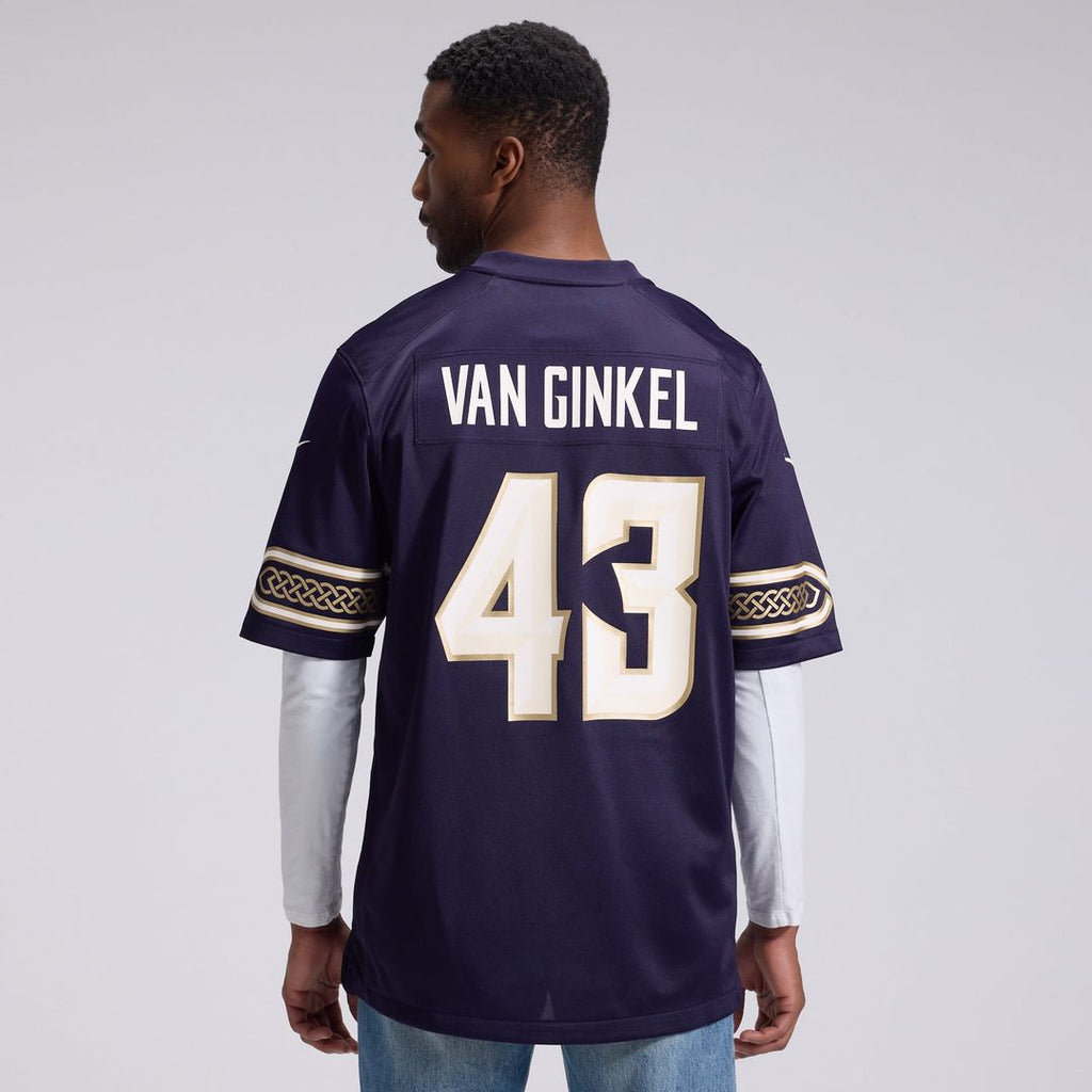 Minnesota Vikings Andrew Van Ginkel Nike Purple 2026 Rivalries Collection Game Jersey
