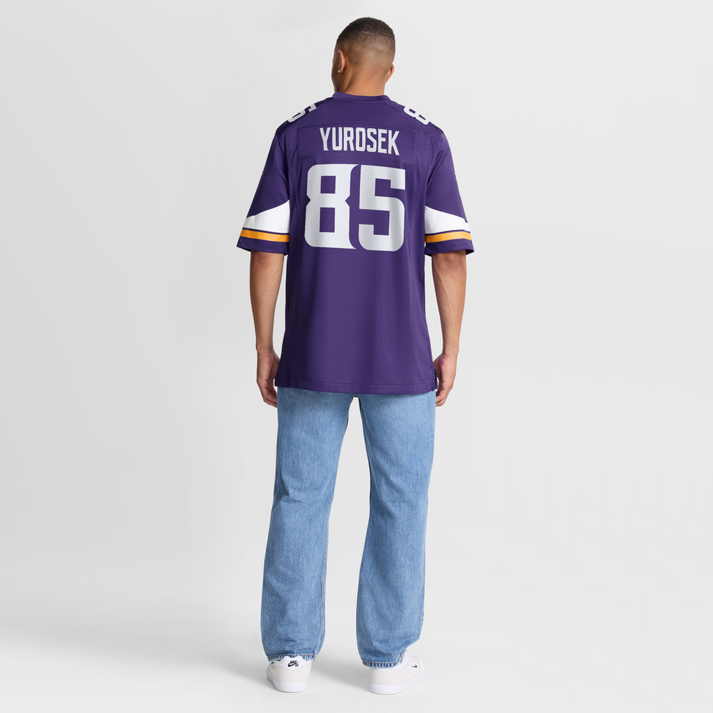 Minnesota Vikings Ben Yurosek Nike Purple Team Game Jersey