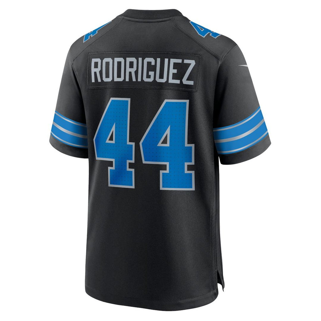 Detroit Lions Malcolm Rodriguez Nike Black 2nd Alternate Game Jersey