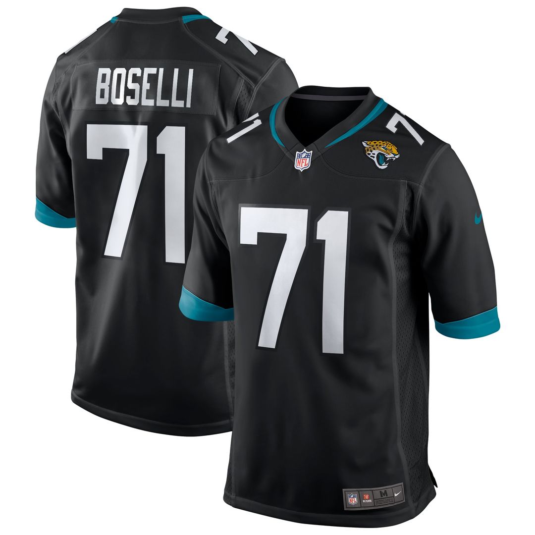 Jacksonville Jaguars Tony Boselli Nike Black Retired Player Alternate Game Jersey