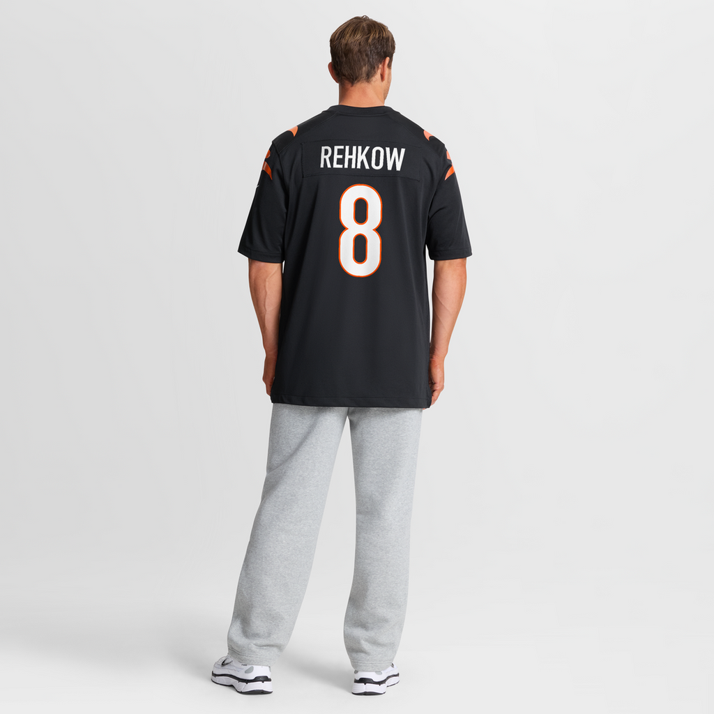 Cincinnati Bengals Ryan Rehkow Nike Black Game Jersey