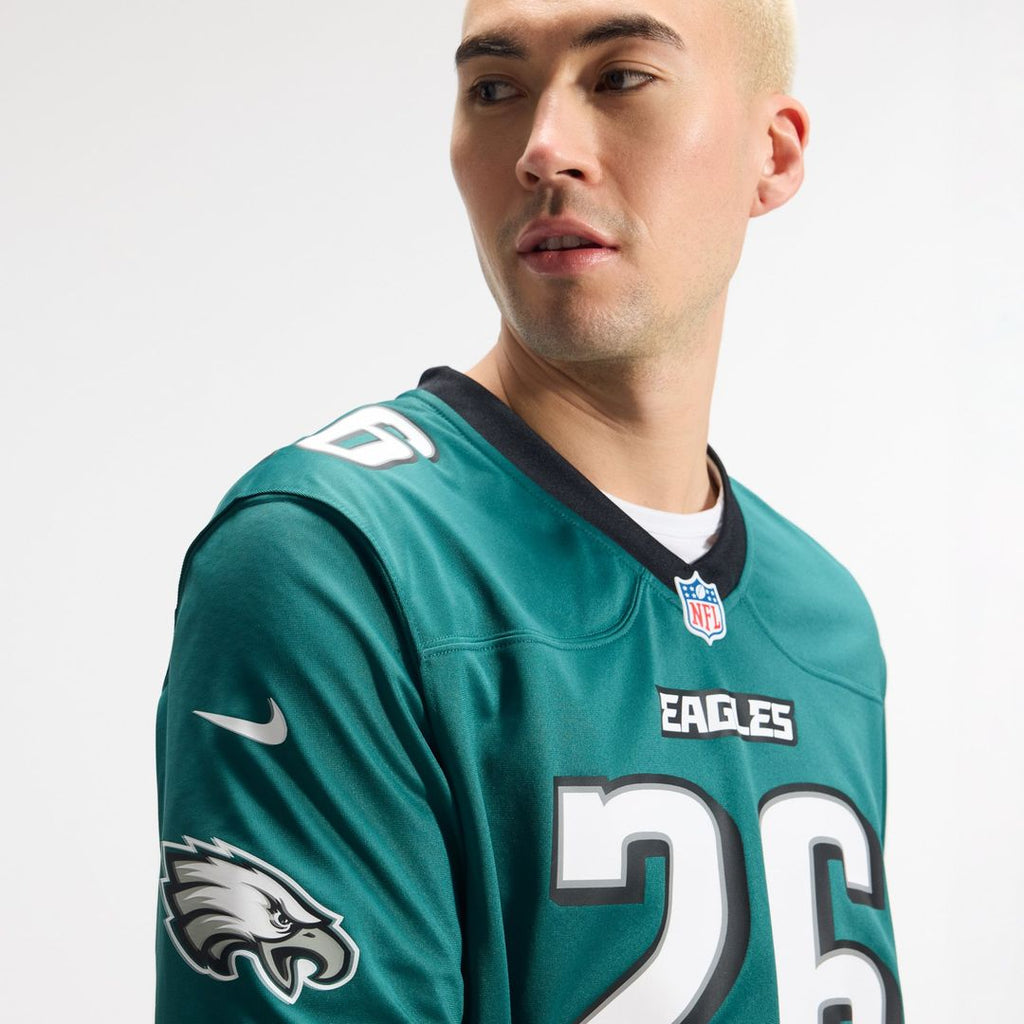 Philadelphia Eagles Saquon Barkley Nike Black Alternate Game Jersey