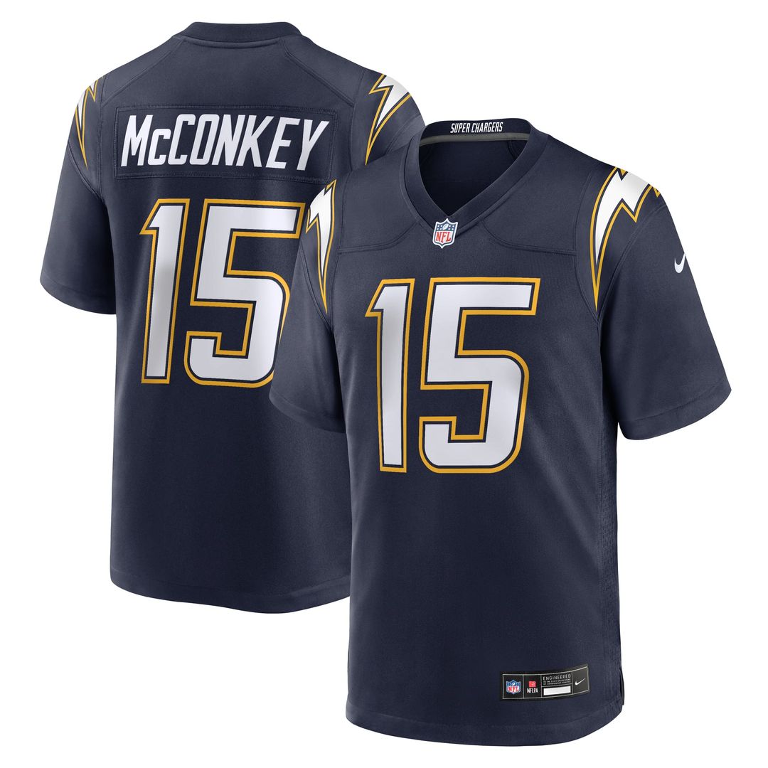 Los Angeles Chargers Ladd McConkey Nike Gold Alternate Charger Power Game Player Jersey