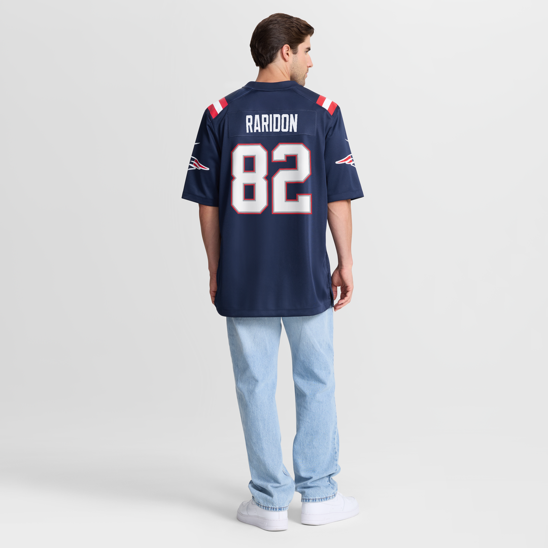 New England Patriots Eli Raridon Nike Navy Team Game Jersey