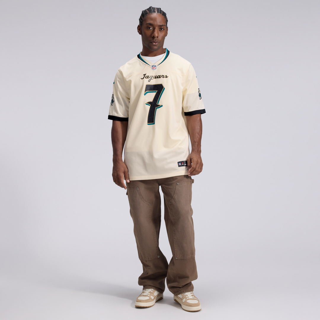 Jacksonville Jaguars Brian Thomas Jr. Nike Natural 2026 Rivalries Collection Game Jersey