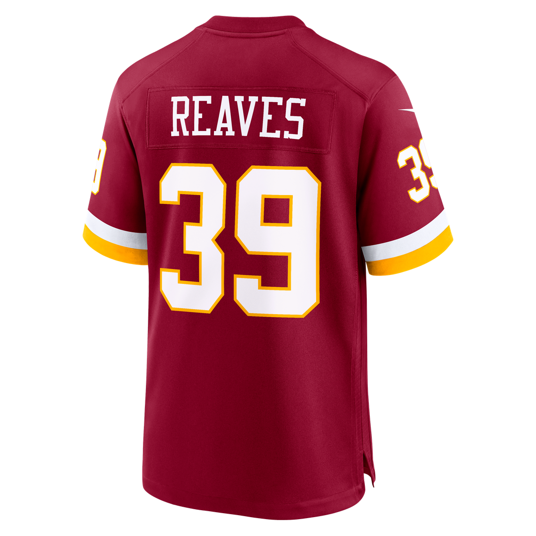 Washington Commanders Jeremy Reaves Nike Burgundy Game Jersey