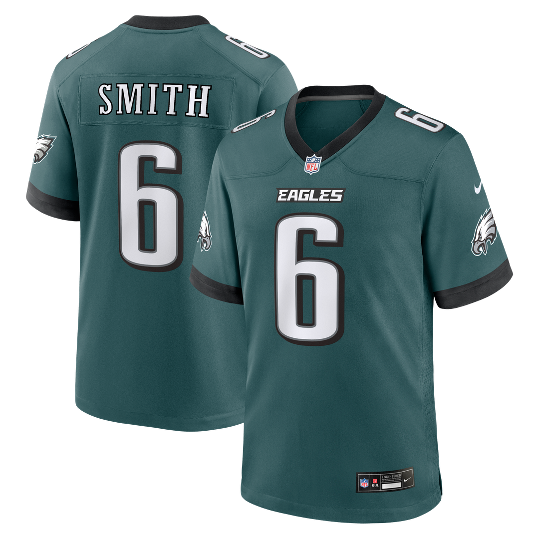 Philadelphia Eagles DeVonta Smith Nike Midnight Green Team Game Jersey