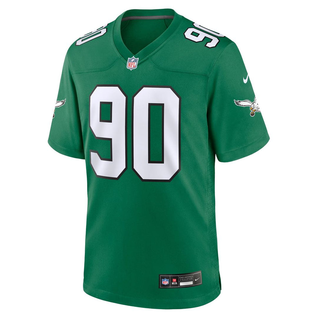 Philadelphia Eagles Jordan Davis Nike Kelly Green Alternate Game Jersey