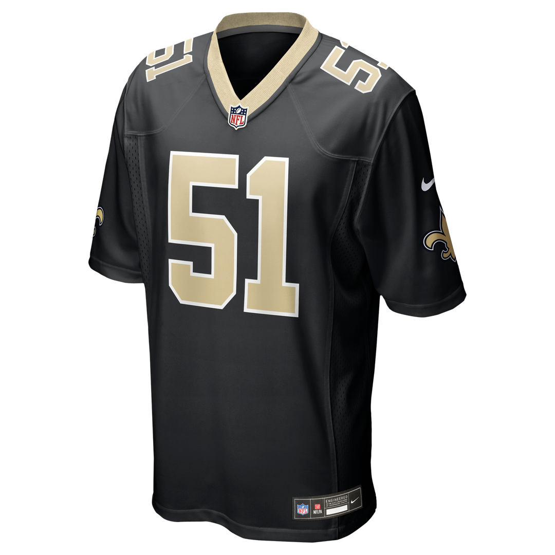 New Orleans Saints Cesar Ruiz Nike Black Game Jersey