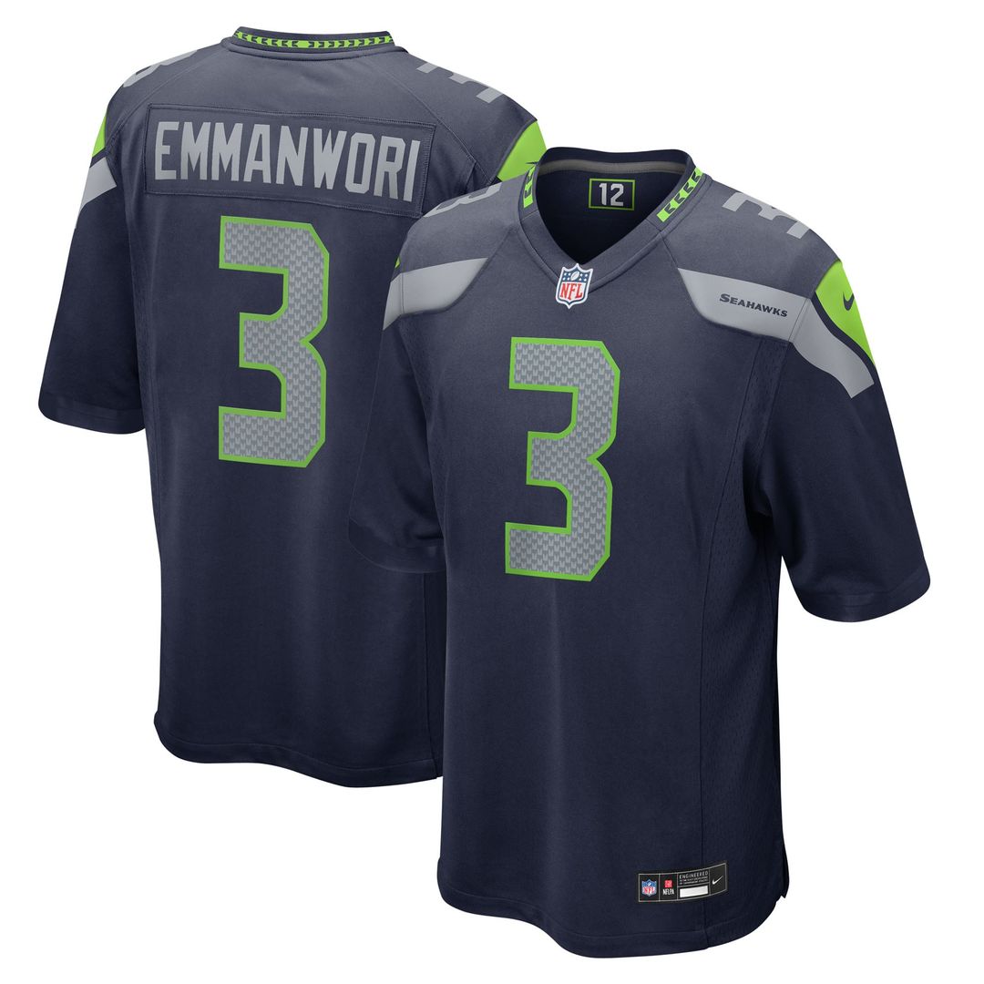 Seattle Seahawks Nick Emmanwori Nike White Game Jersey
