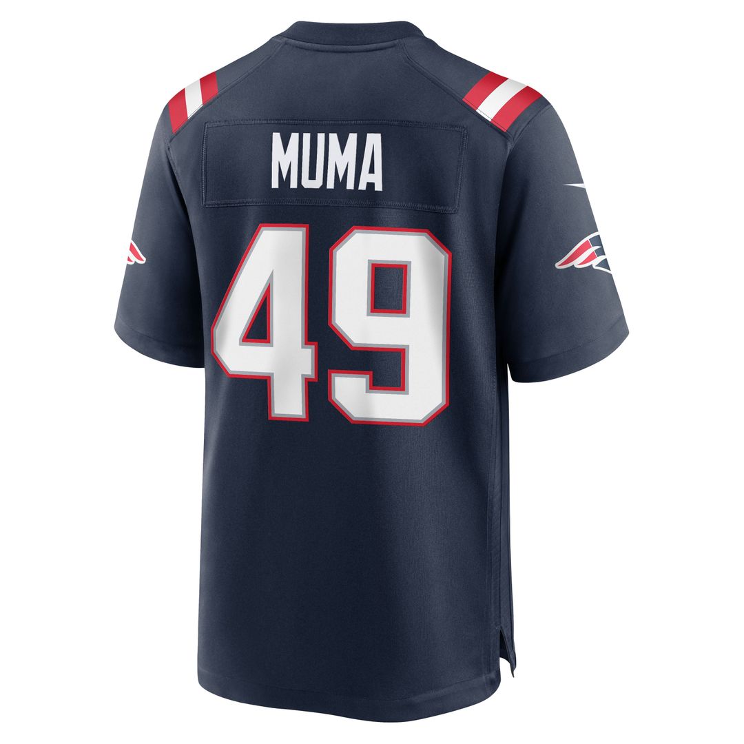 New England Patriots Chad Muma Nike Navy Team Game Jersey