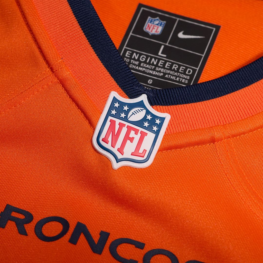 Denver Broncos Troy Franklin Nike Orange Team Game Jersey