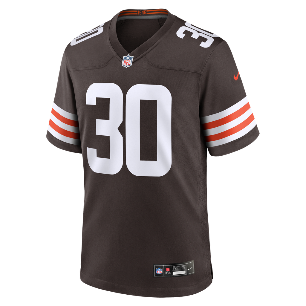 Cleveland Browns Zion Washington Nike Brown Team Game Jersey