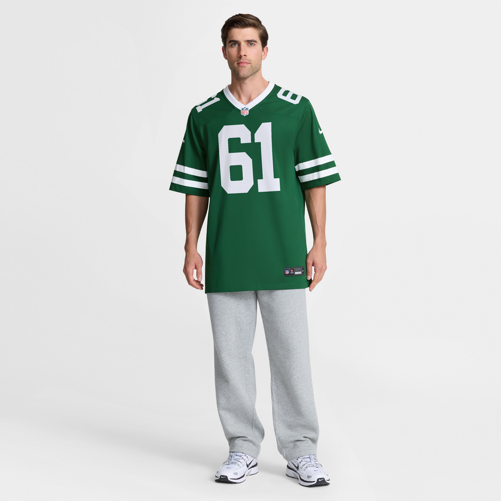 New York Jets Max Mitchell Nike Legacy Green Team Game Jersey