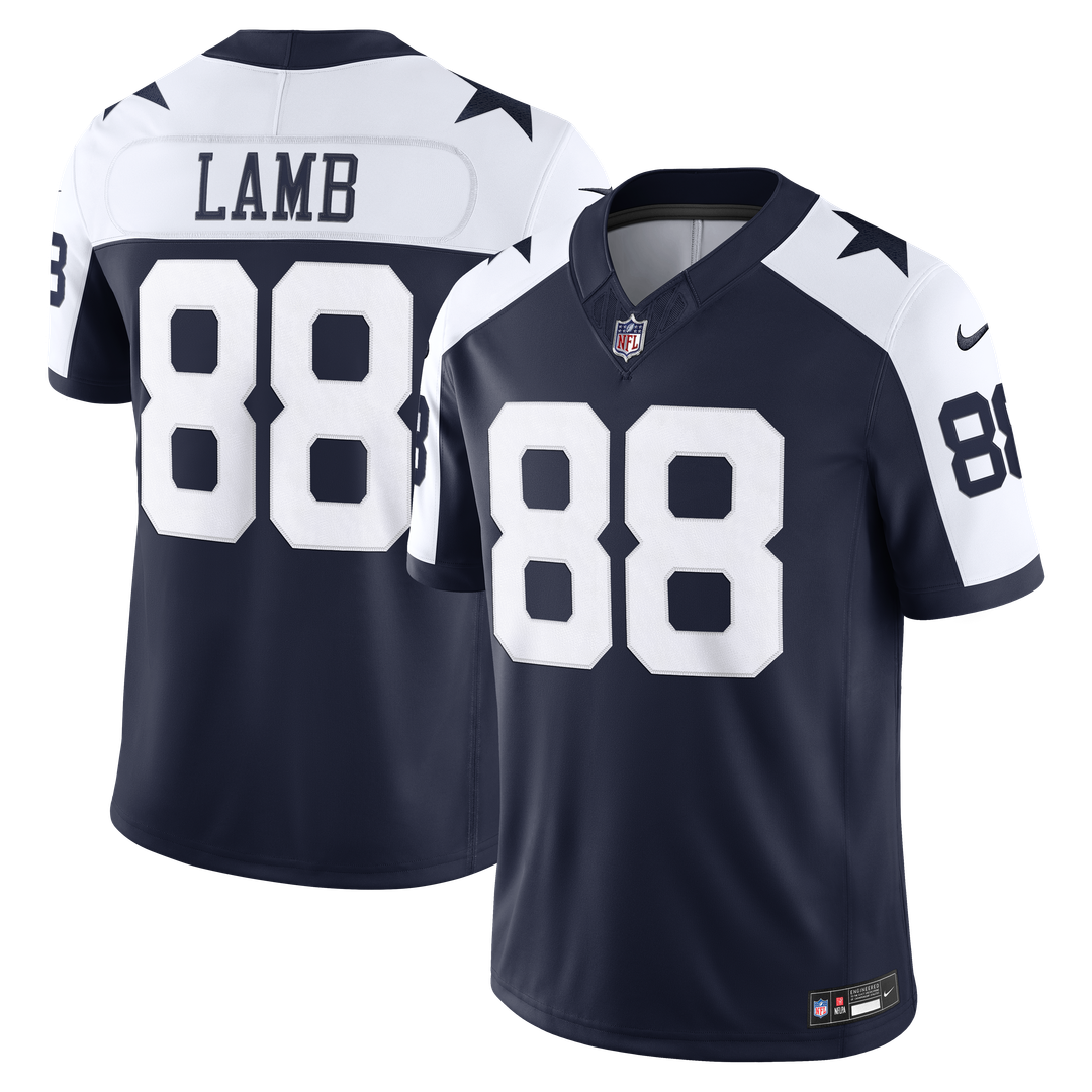 Dallas Cowboys CeeDee Lamb Nike Navy Alternate Vapor F.U.S.E. Stitched Limited Jersey