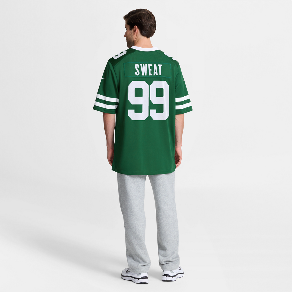 New York Jets T'Vondre Sweat Nike Legacy Green Team Game Jersey