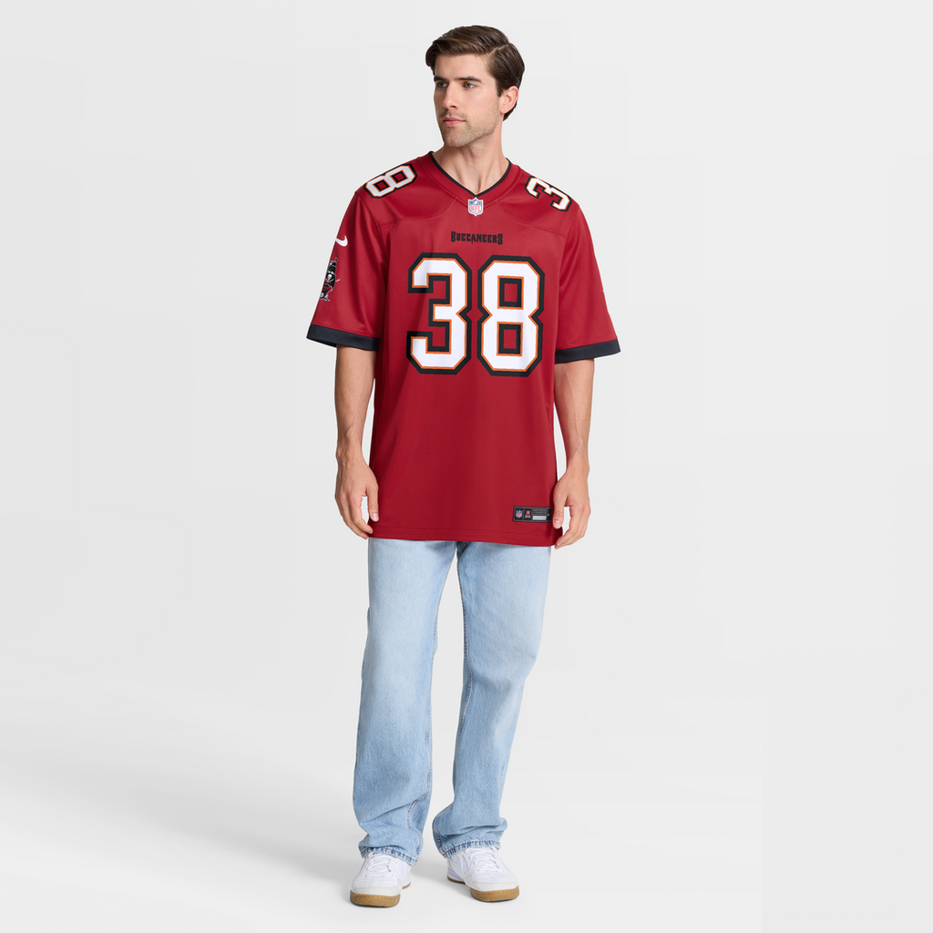 Tampa Bay Buccaneers Rashad Wisdom Nike Red Team Game Jersey