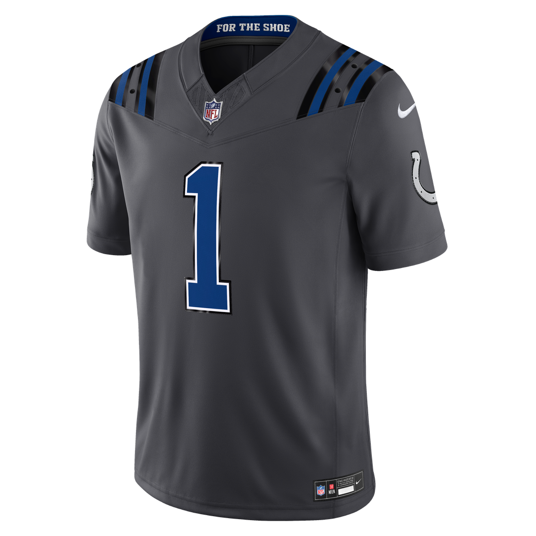 Indianapolis Colts Ahmad Sauce Gardner Nike Anthracite 2026 Rivalries Collection Stitched Limited Jersey