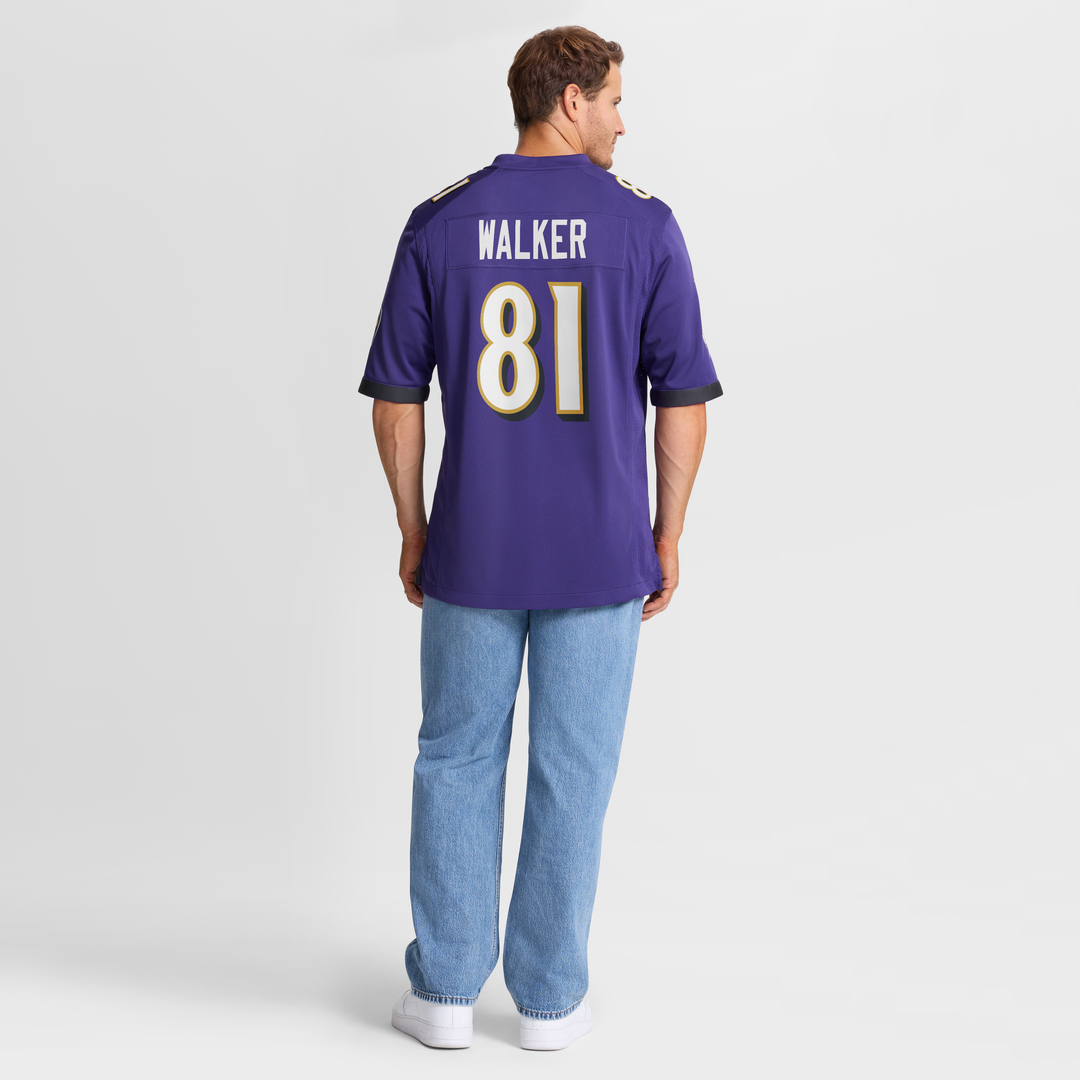 Baltimore Ravens Devontez Walker Nike Purple Team Game Jersey