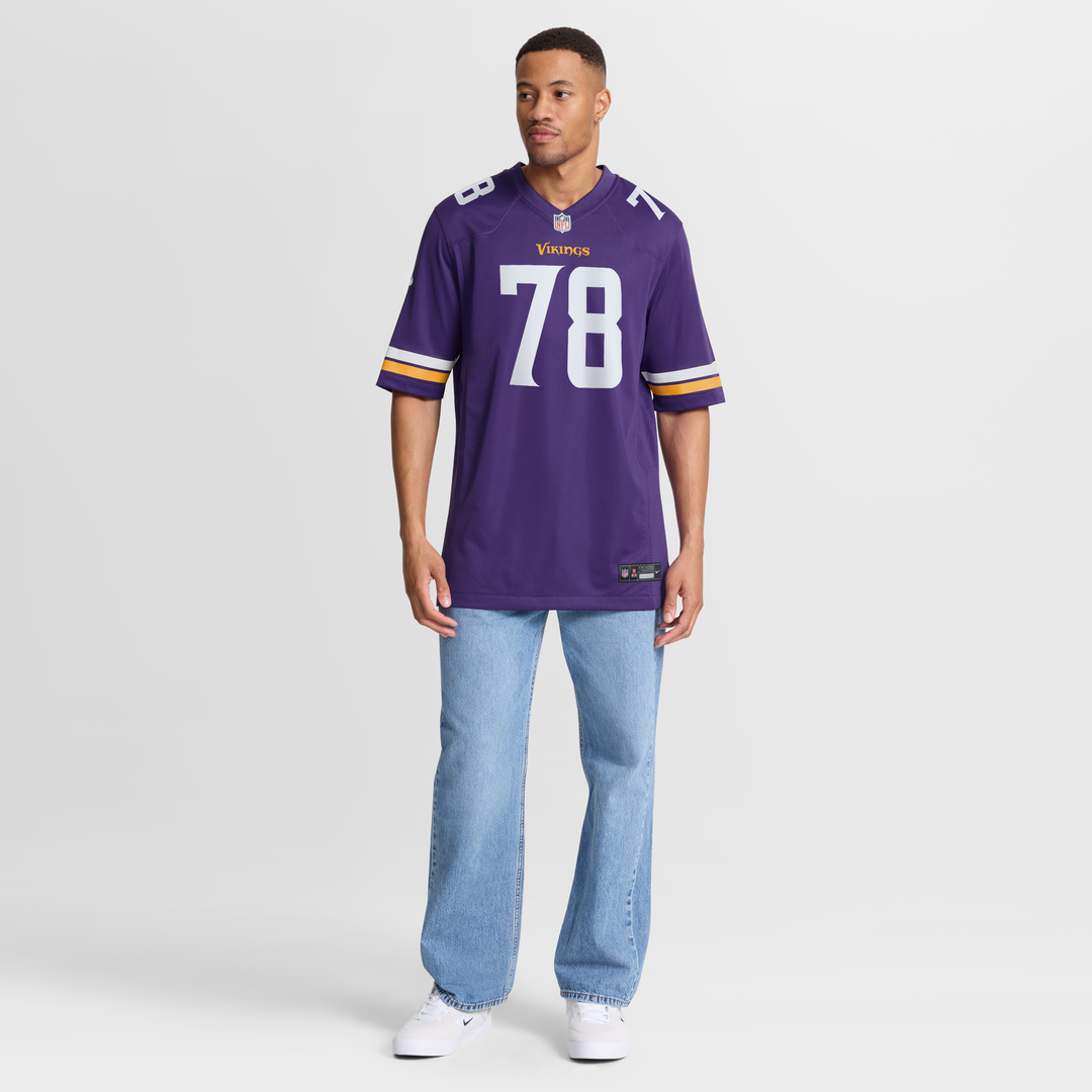 Minnesota Vikings Ryan Kelly Nike Purple Team Game Jersey
