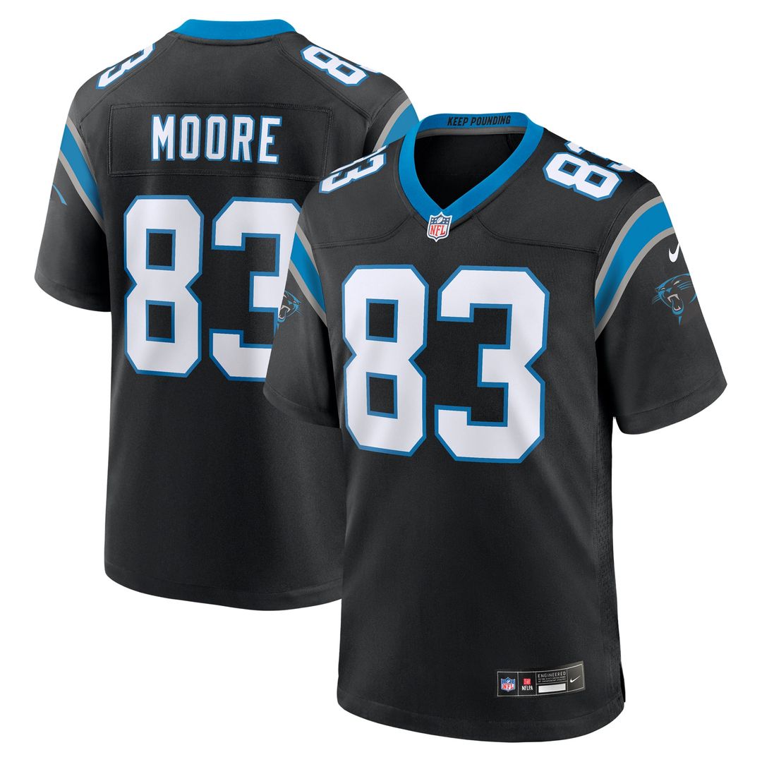 Carolina Panthers David Moore Nike Black Game Jersey