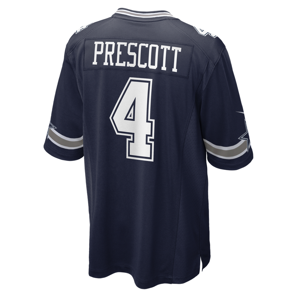 Dallas Cowboys Dak Prescott Nike Navy Game Team Jersey