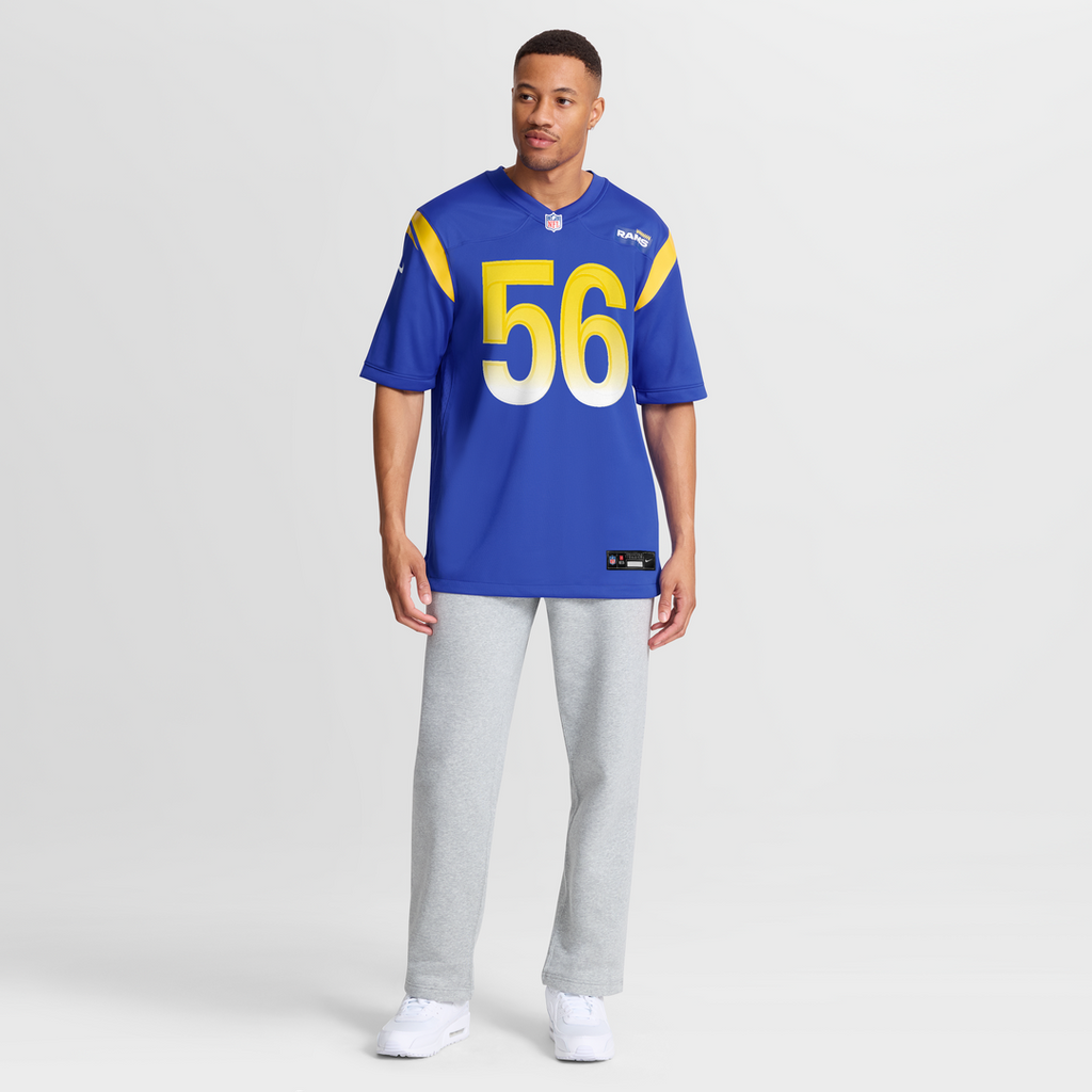 Los Angeles Rams London Fletcher Nike Royal Game Retired Player Jersey
