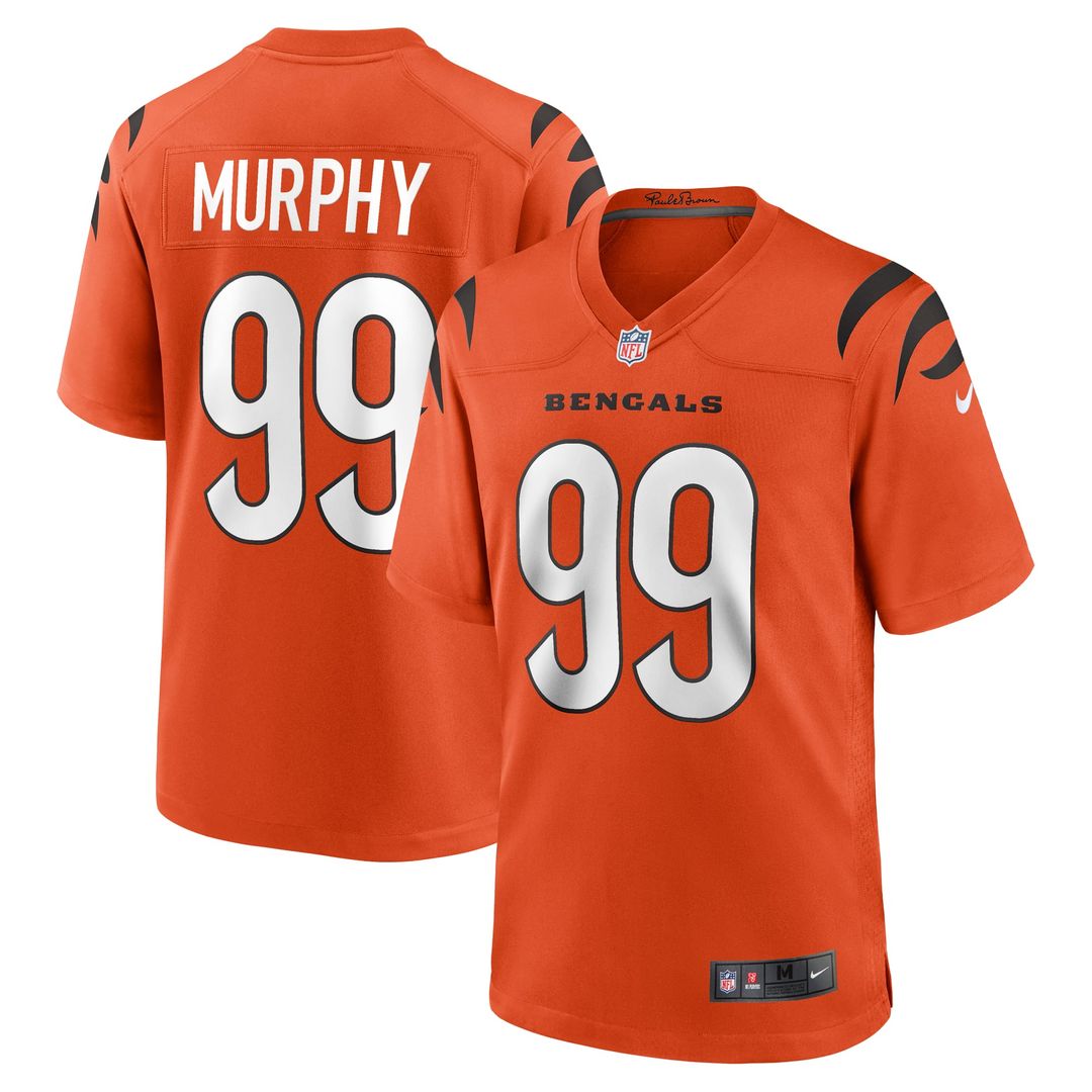 Cincinnati Bengals Myles Murphy Nike White Team Game Jersey