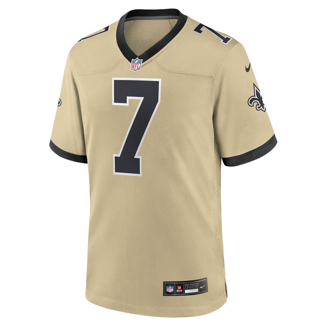 New Orleans Saints Taysom Hill Nike Black Game Jersey