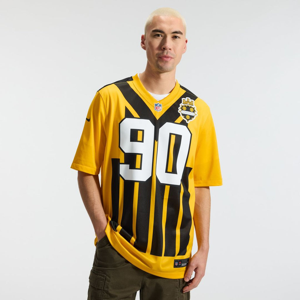 Pittsburgh Steelers T.J. Watt Nike Gold Alternate 1933 Throwback Game Jersey