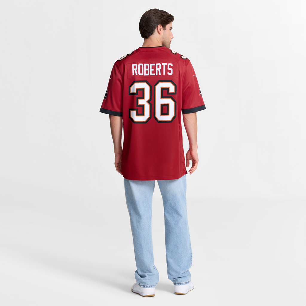 Tampa Bay Buccaneers JJ Roberts Nike Red Team Game Jersey