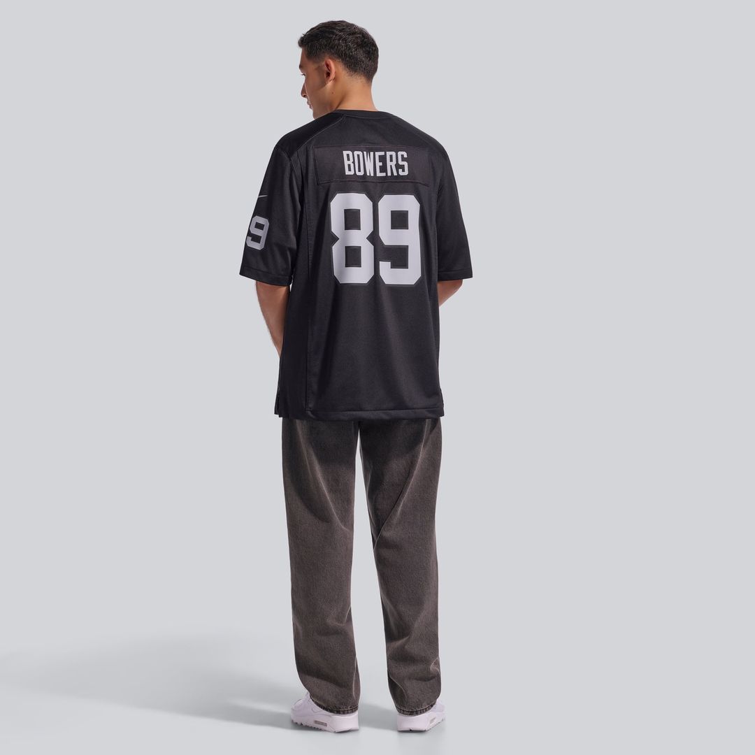 Las Vegas Raiders Brock Bowers Nike Black Player Game Jersey